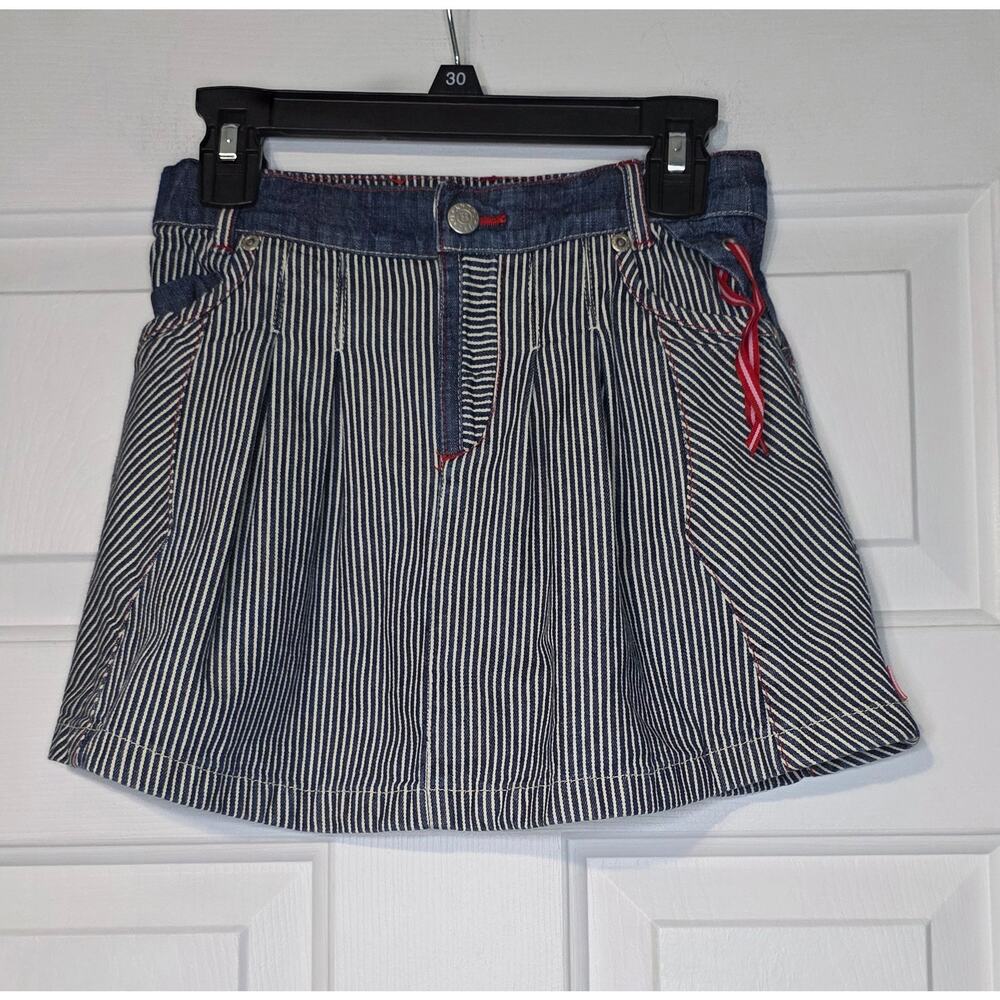 Oiliy Girls Denim A line‎ Pirates Skirt Size 4-5